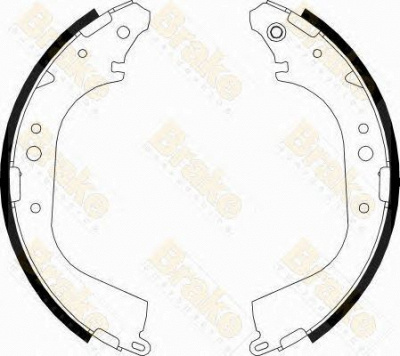 BRAKE ENGINEERING sh2522 -  Комплект тормозных колодок